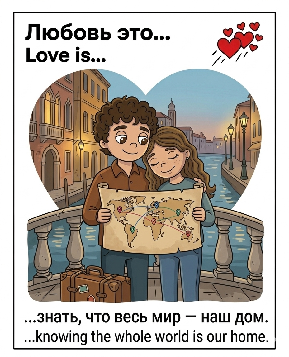 Любовь — это знать, что весь мир — наш дом